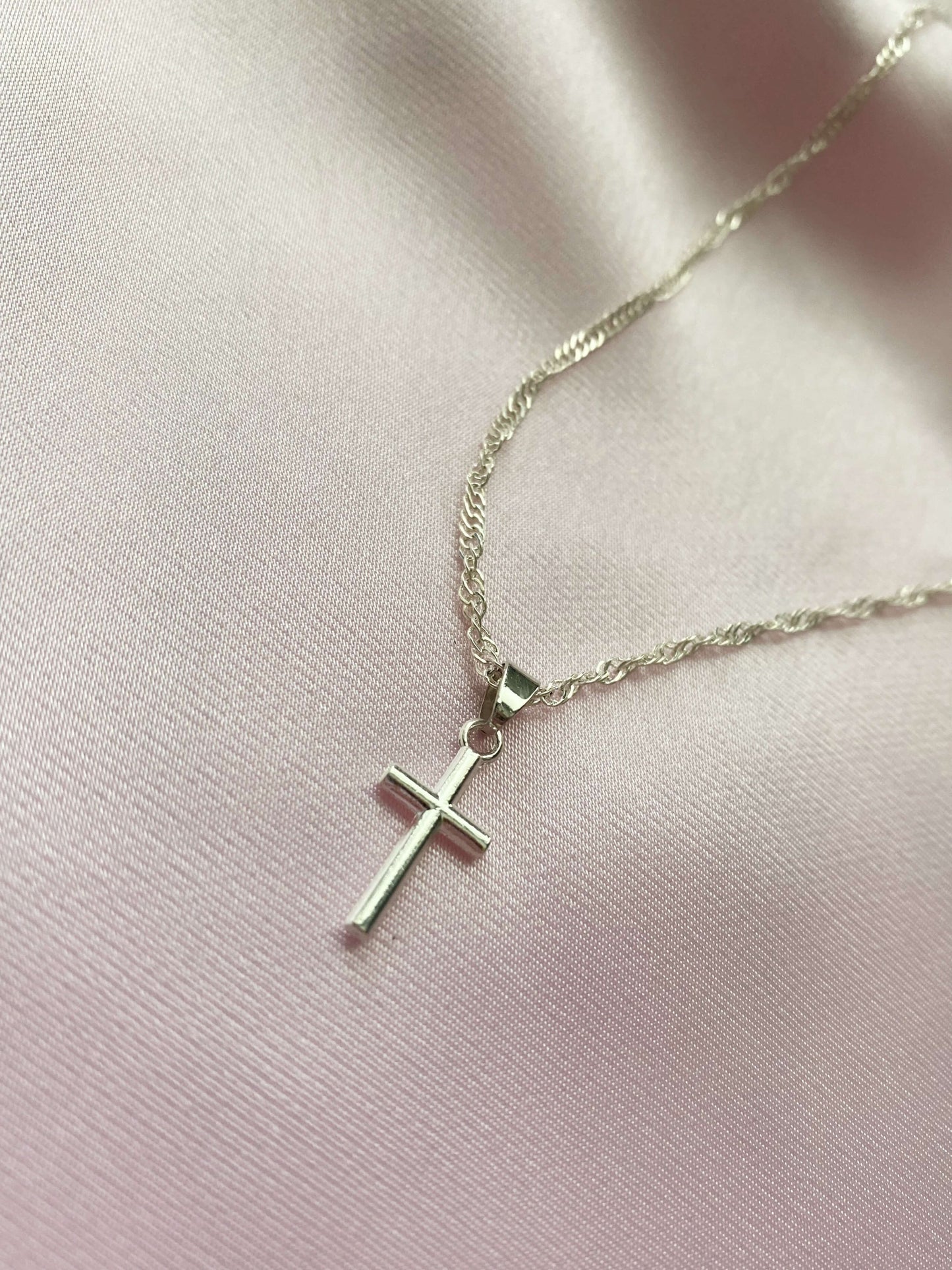 Iris Cross Necklace - Luna Alaska Jewelry