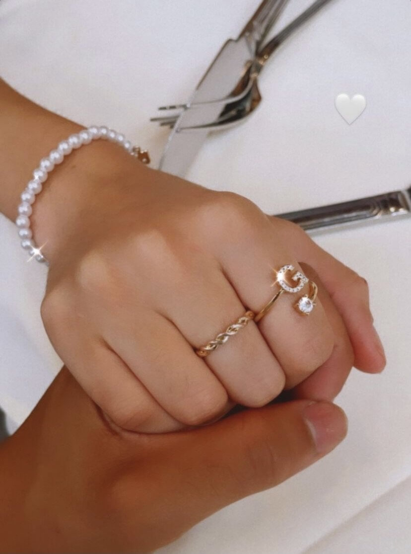 Initial Ring - Luna Alaska Jewelry