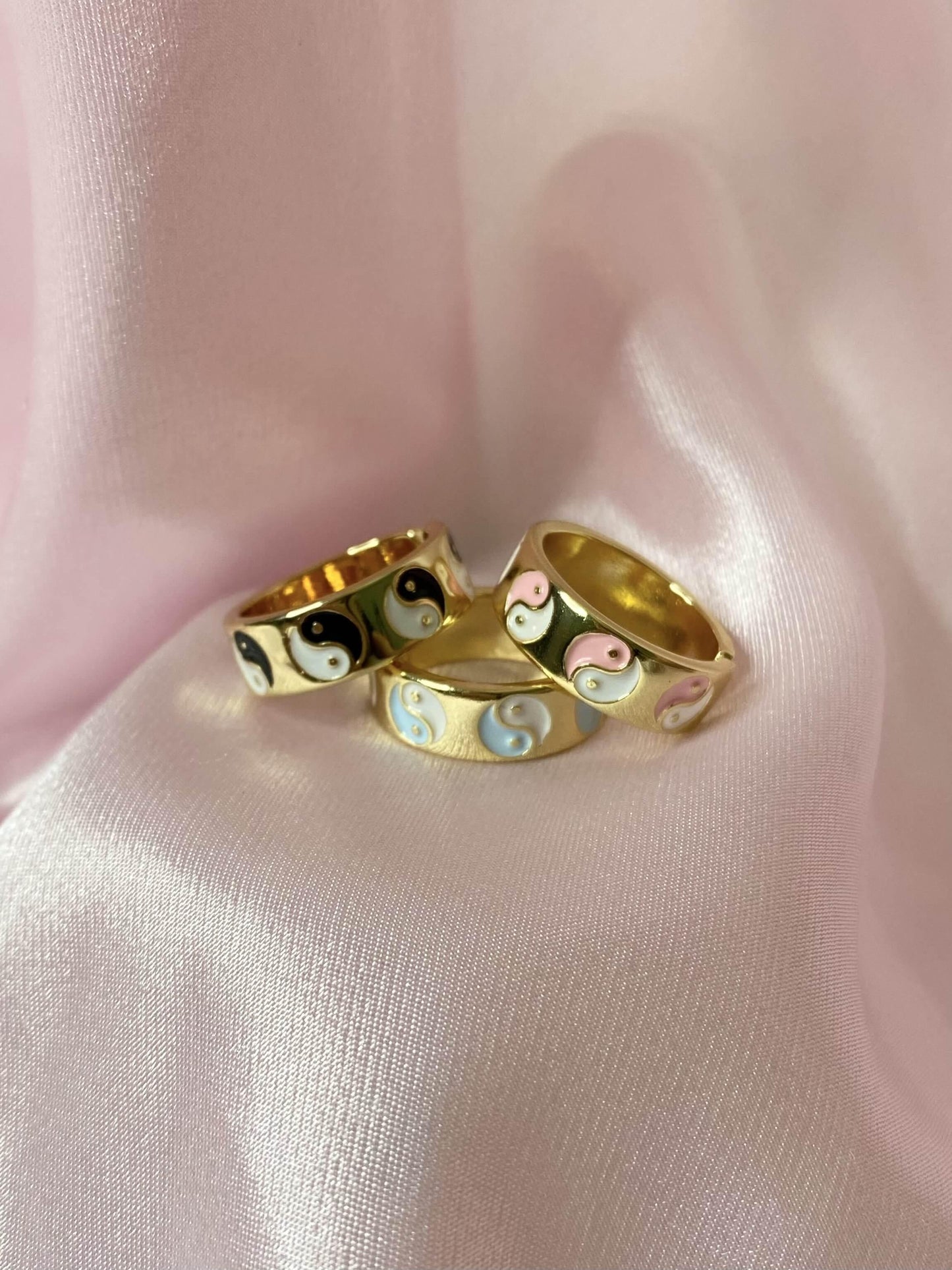 Balanced Babe Ring - Luna Alaska Jewelry yin yang band ring adjustable colorful gold girly jewelry