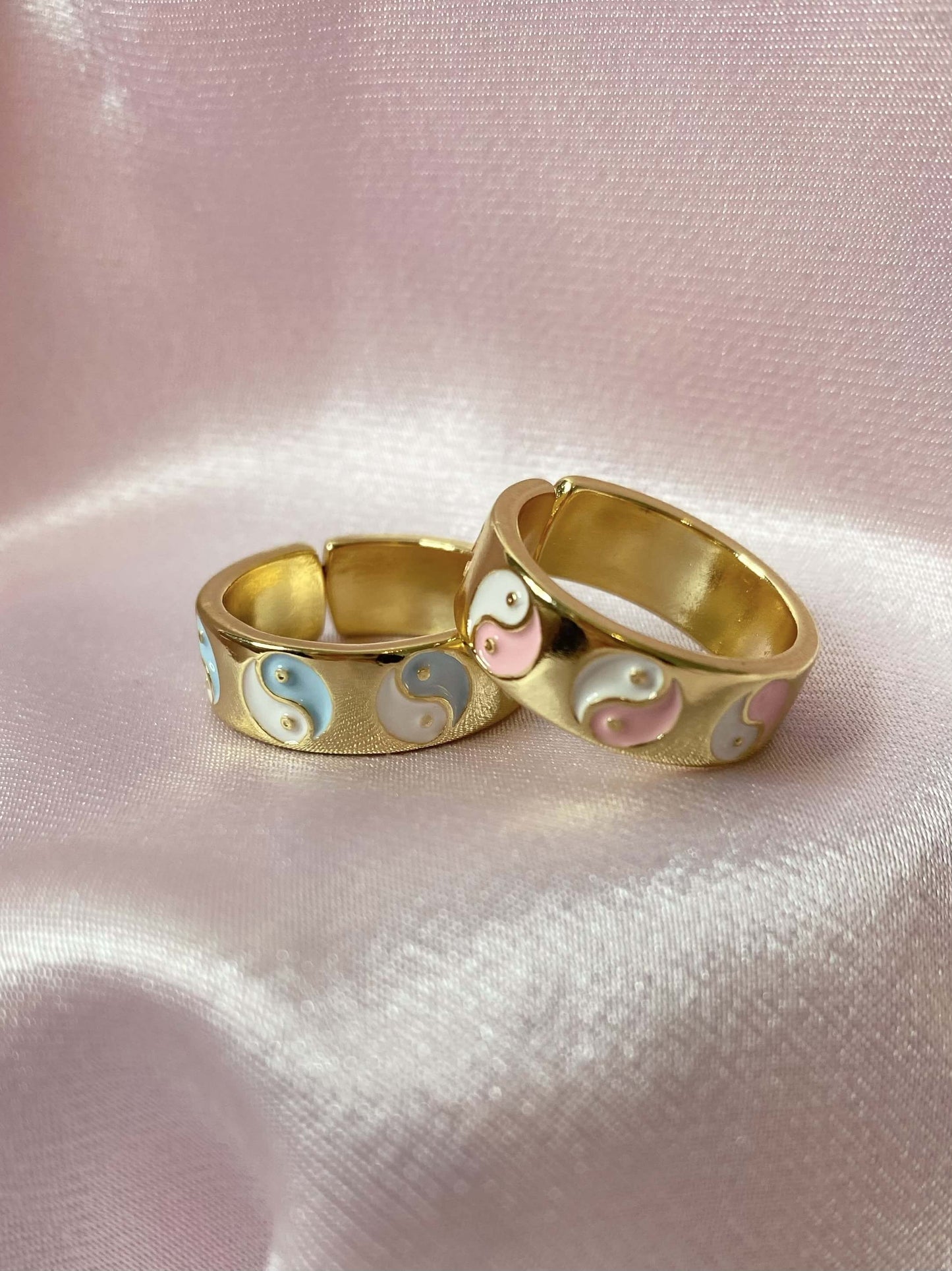 Balanced Babe Ring - Luna Alaska Jewelry yin yang band ring adjustable colorful gold girly jewelry