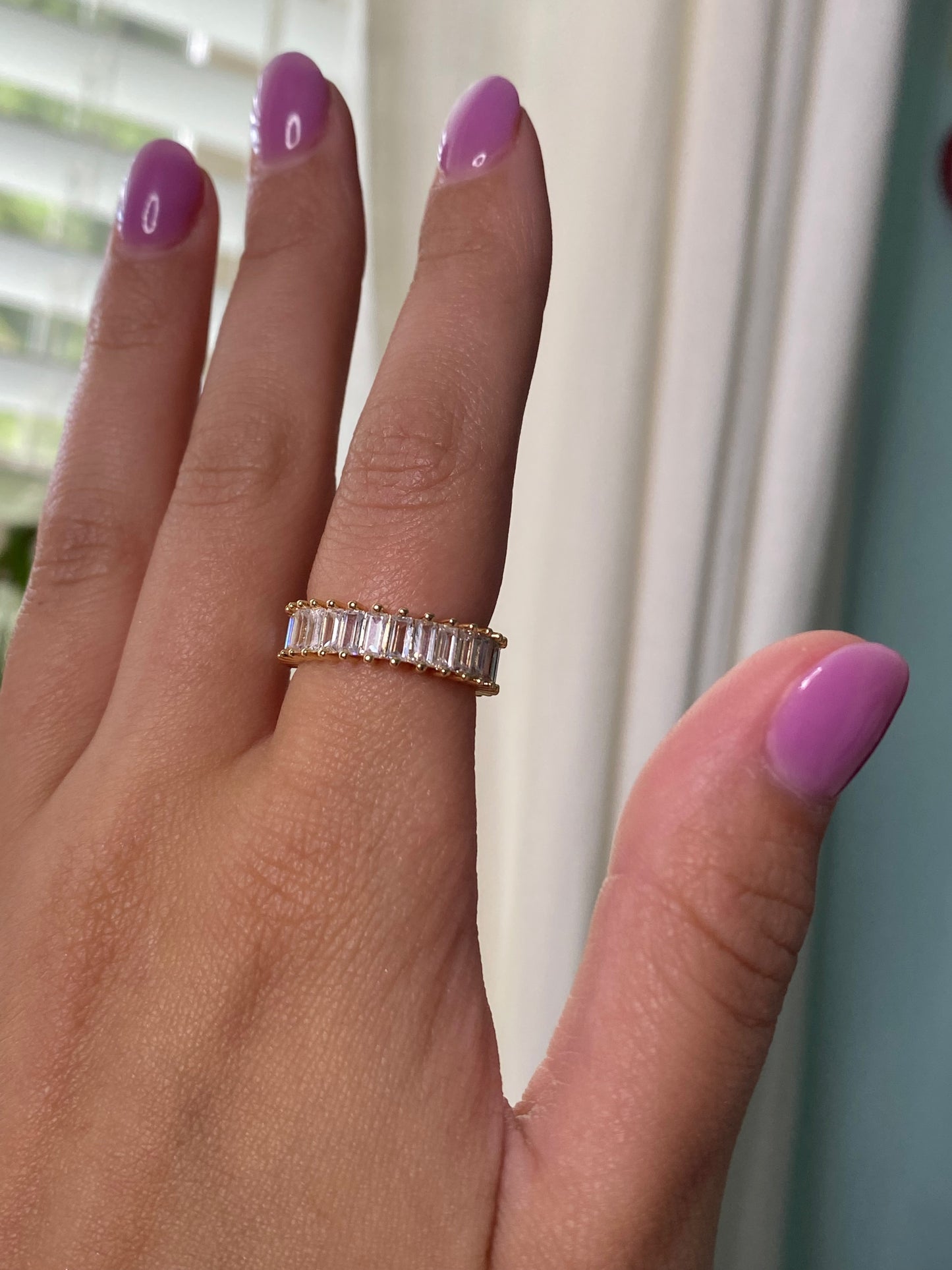 Tennis Club Baguette Ring - Luna Alaska Jewelry