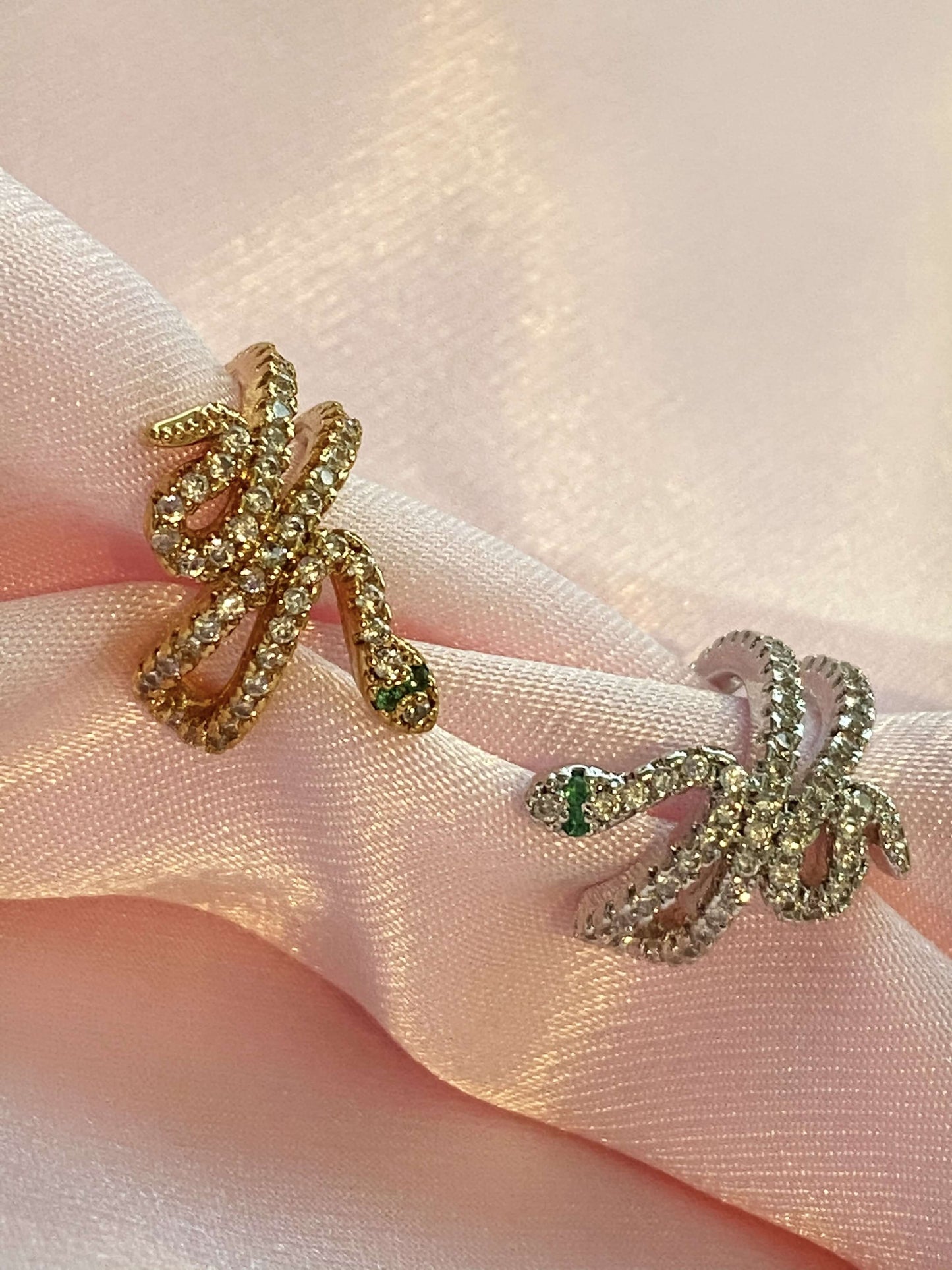 Slytherin Ear Cuff (Gold or Silver) - Luna Alaska Jewelry