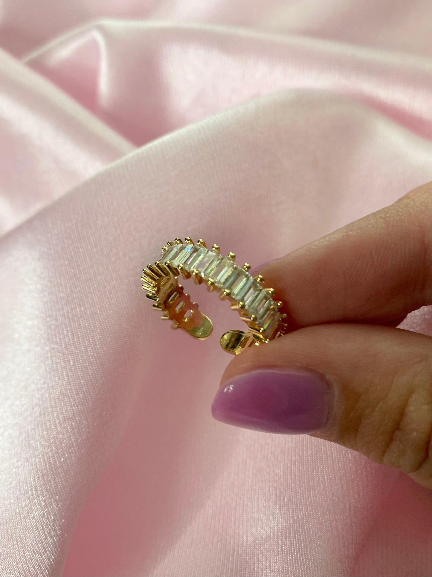 Tennis Club Baguette Ring - Luna Alaska Jewelry