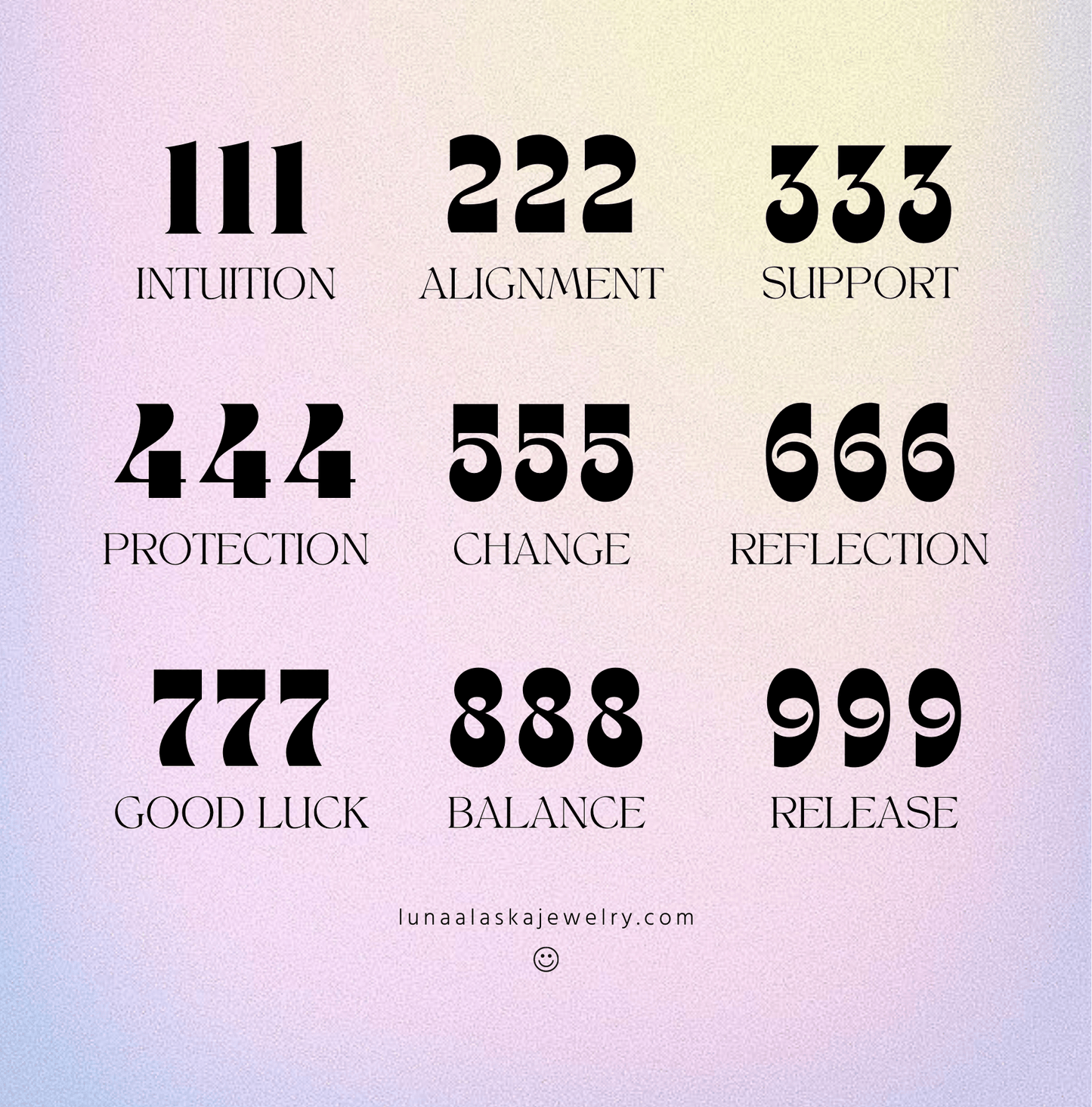 Angel Number Necklace - Luna Alaska Jewelry