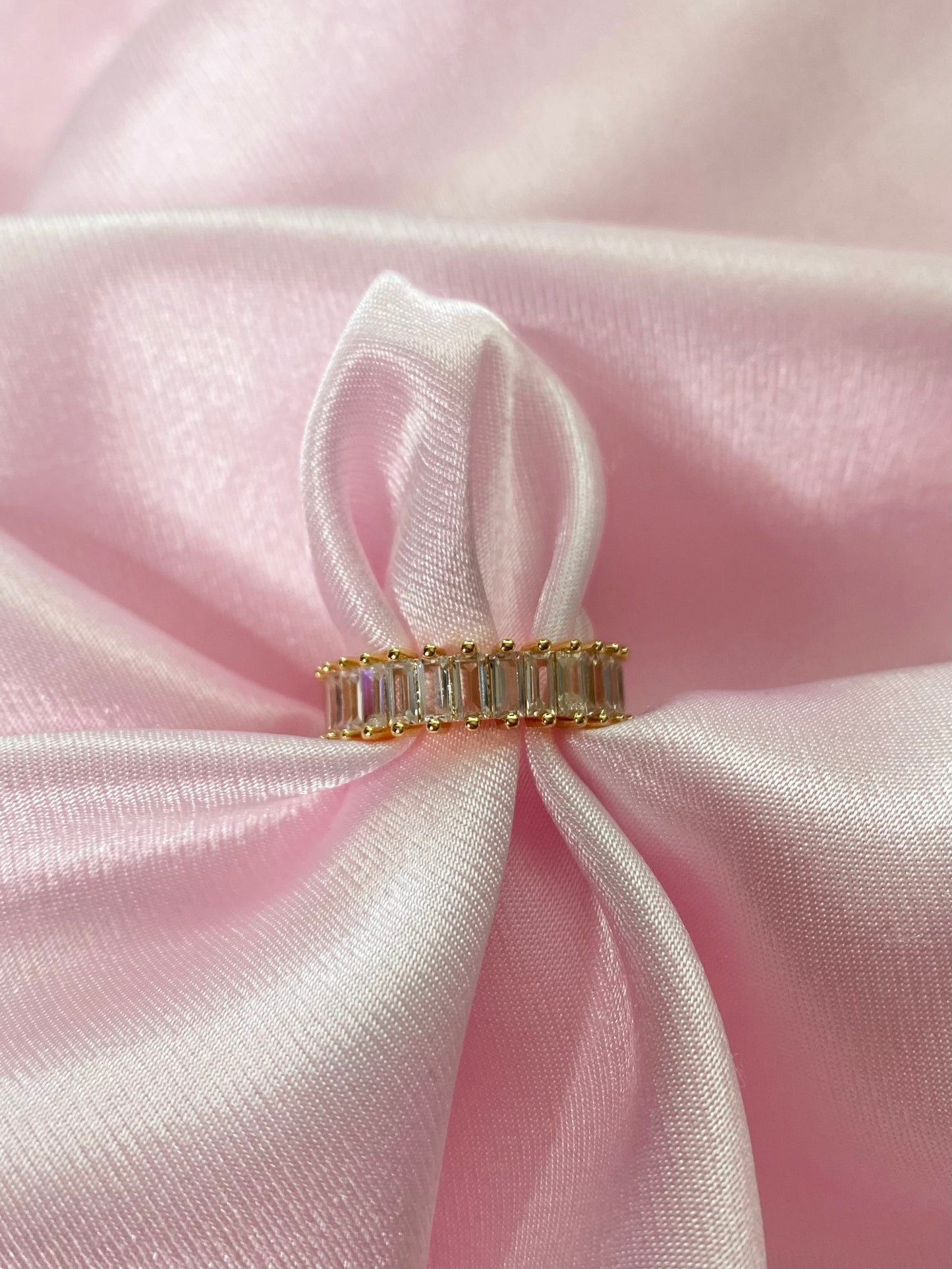 Tennis Club Baguette Ring - Luna Alaska Jewelry