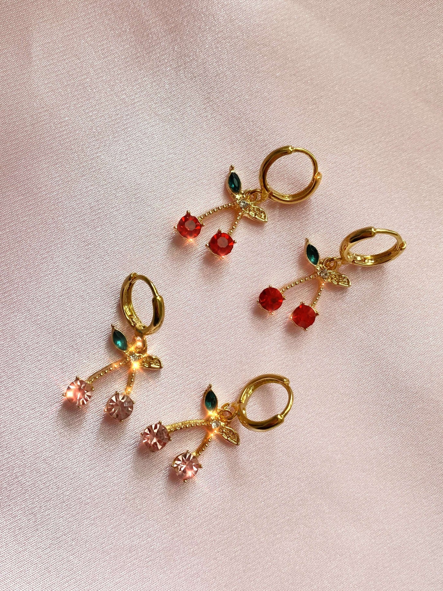 Icy Cherry Huggies (Pink or Red) - Luna Alaska Jewelry