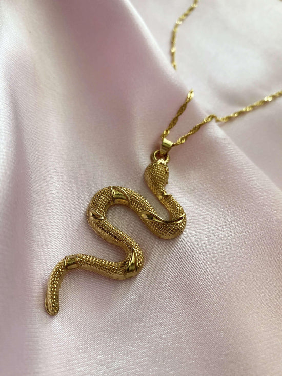 Retro Serpent Necklace - Luna Alaska Jewelry