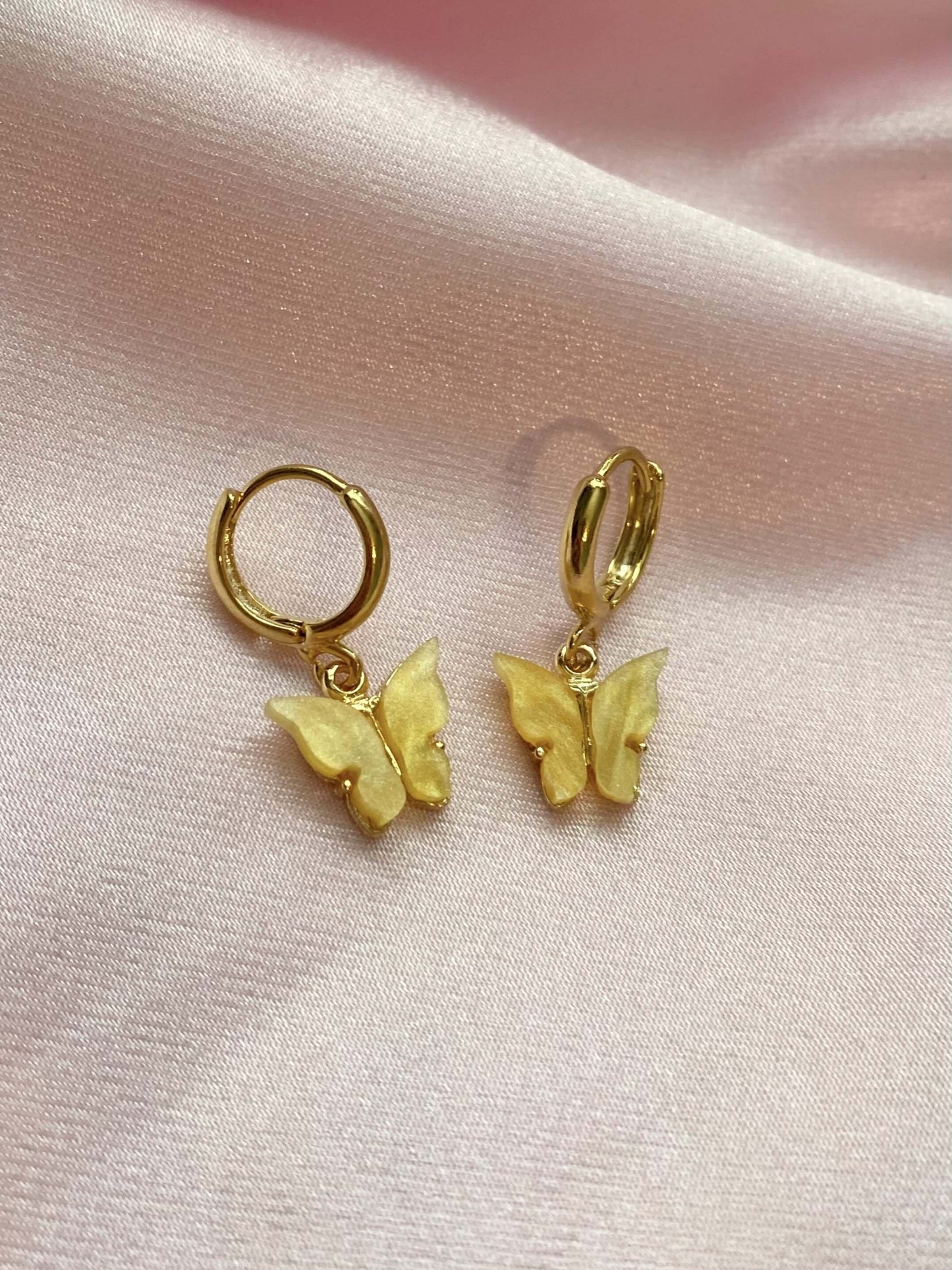 Sunshine Butterfly Huggies - Luna Alaska Jewelry