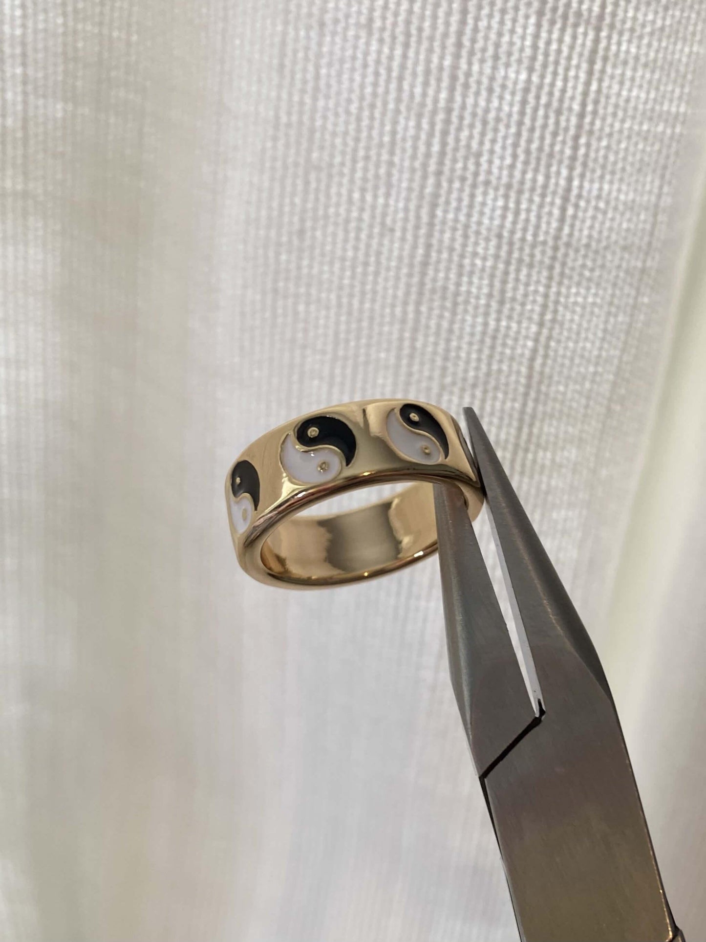 Balanced Babe Ring - Luna Alaska Jewelry yin yang band ring adjustable colorful gold girly jewelry