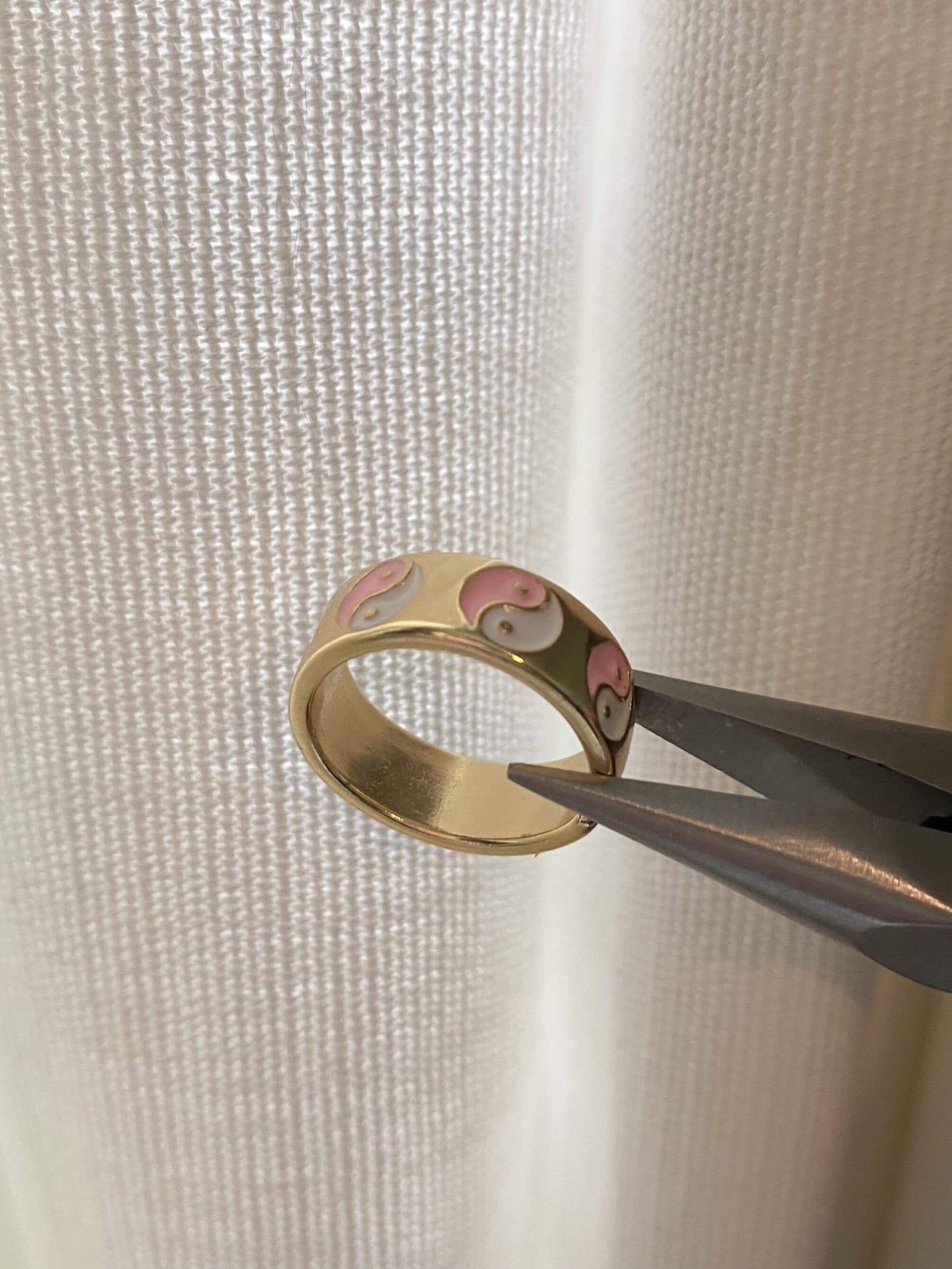 Balanced Babe Ring - Luna Alaska Jewelry yin yang band ring adjustable colorful gold girly jewelry