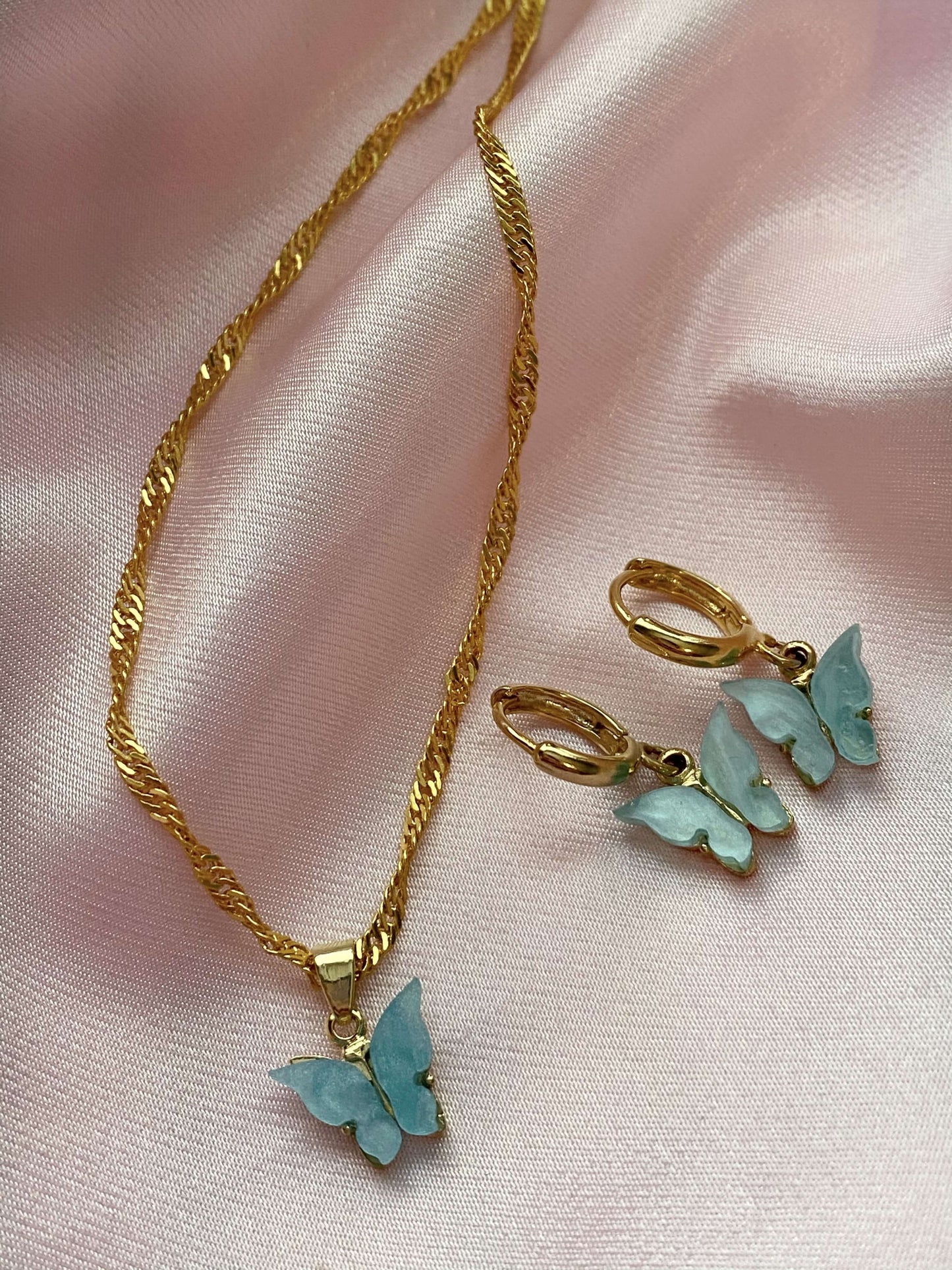 Sky Butterfly Necklace - Luna Alaska Jewelry