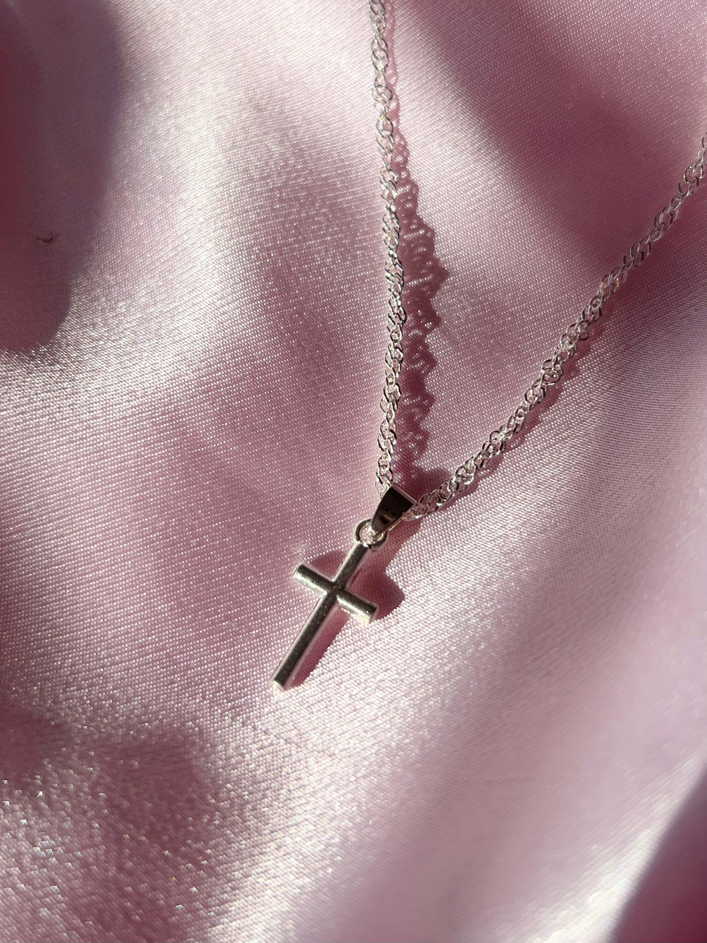 Iris Cross Necklace