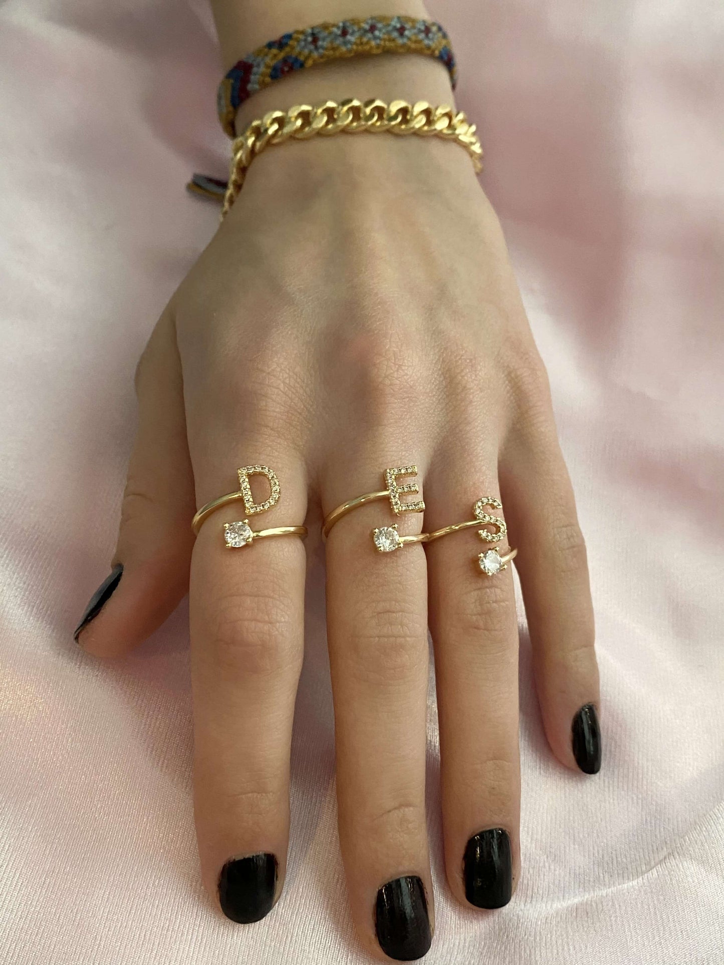 Initial Ring - Luna Alaska Jewelry