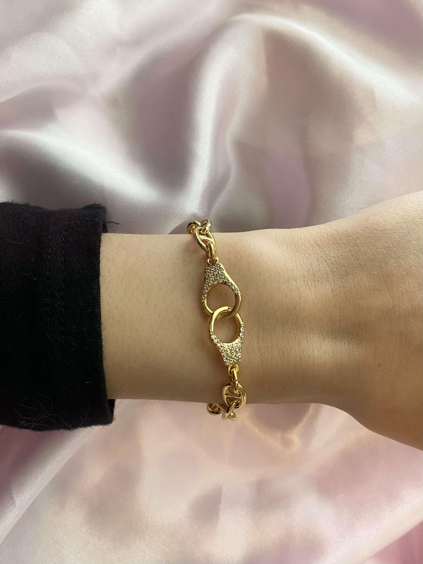 14k Cuffed Bracelet - Luna Alaska Jewelry