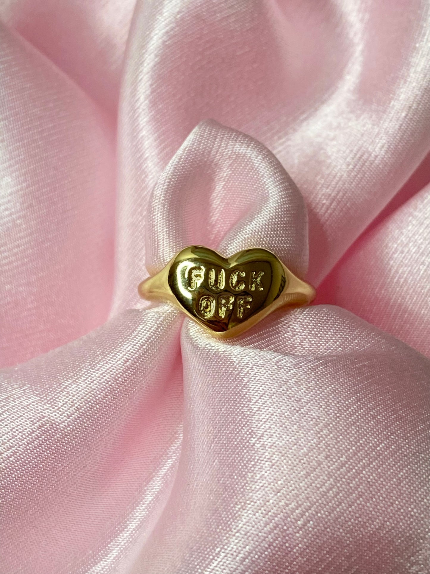 F Off Ring - Luna Alaska Jewelry