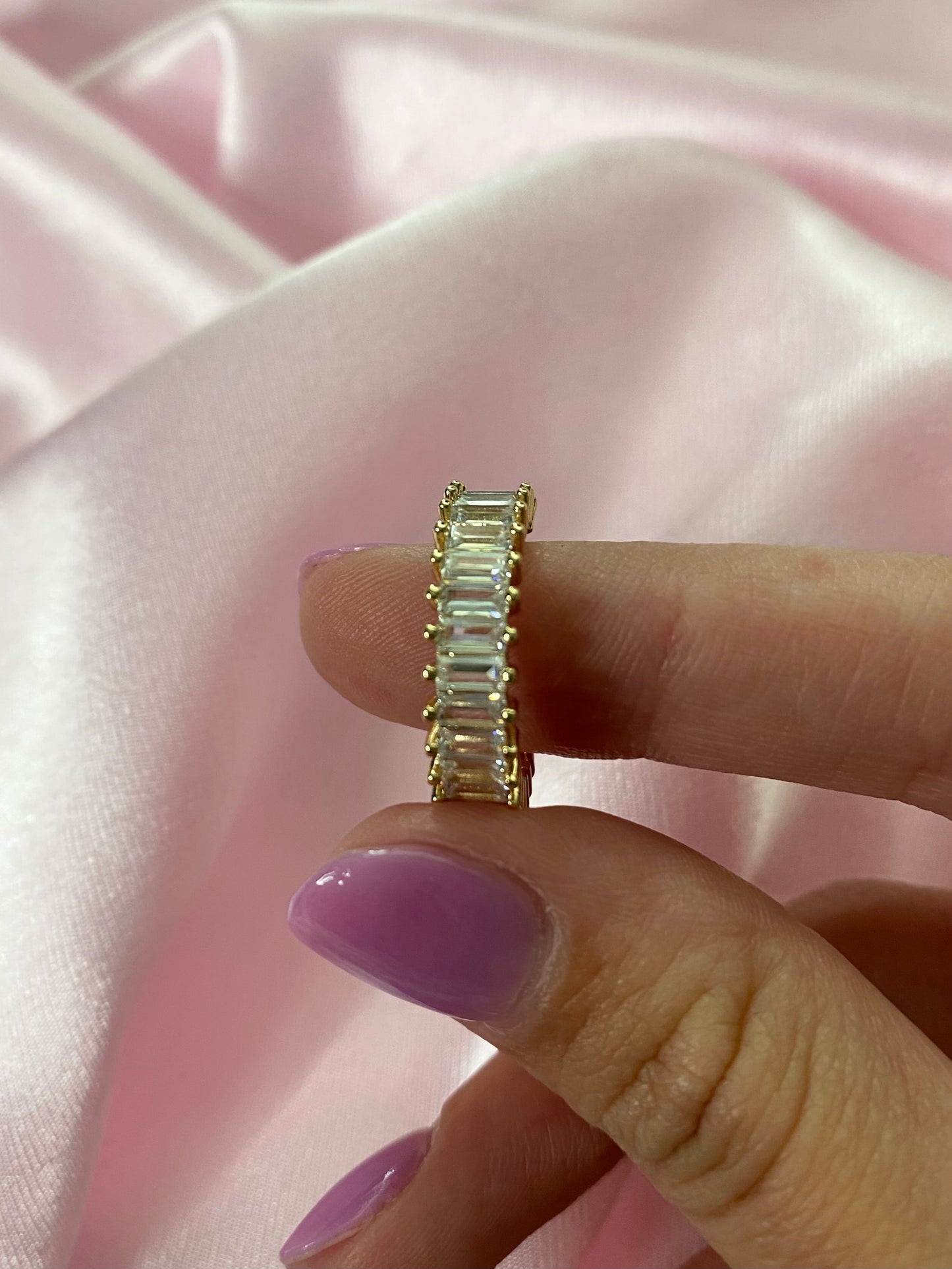 Tennis Club Baguette Ring - Luna Alaska Jewelry
