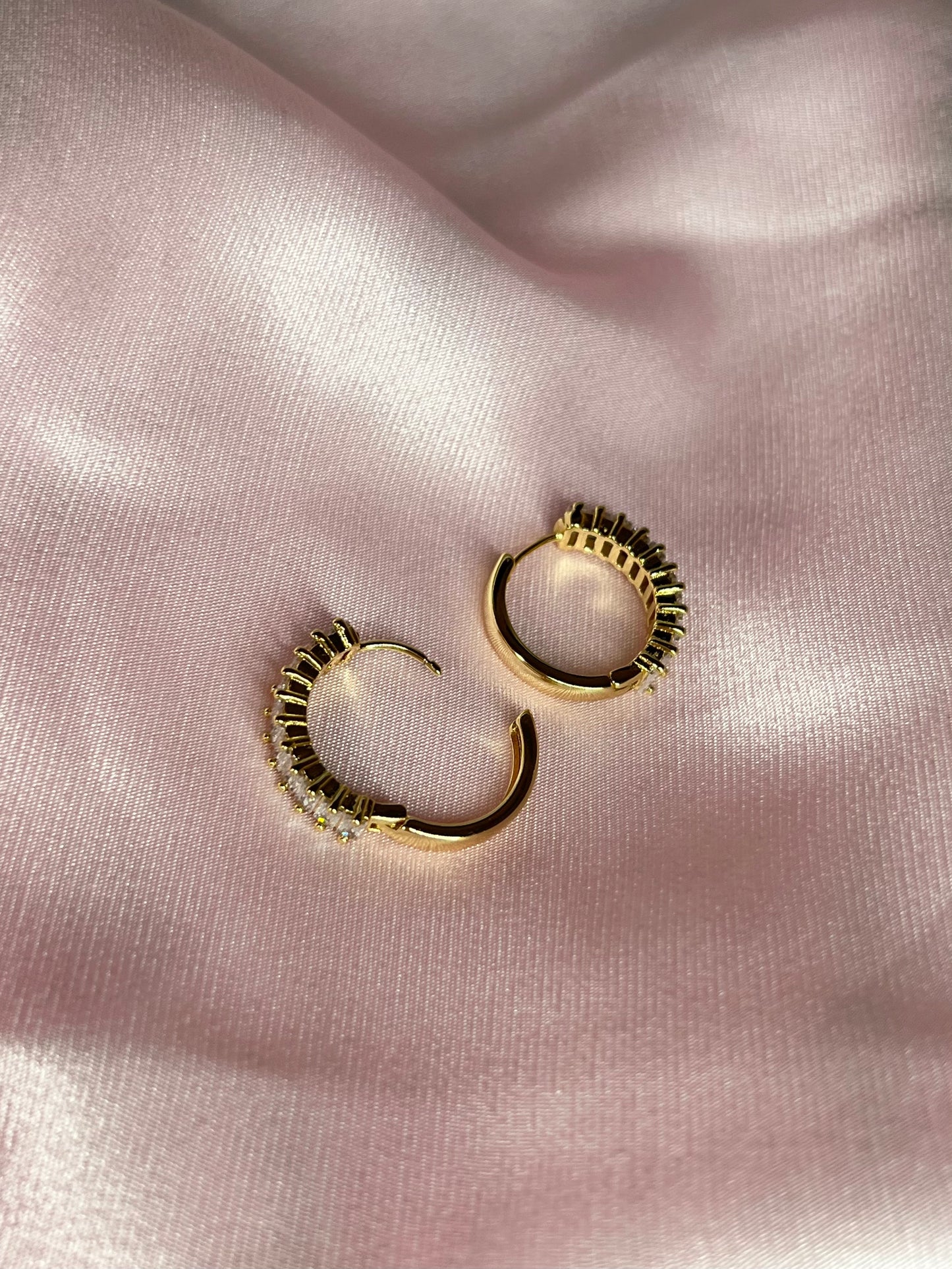 Tennis Club Baguette Huggies - Luna Alaska Jewelry
