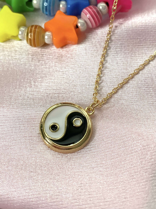 Load image into Gallery viewer, Yin Yang Necklace (14k gold) - Luna Alaska Jewelry
