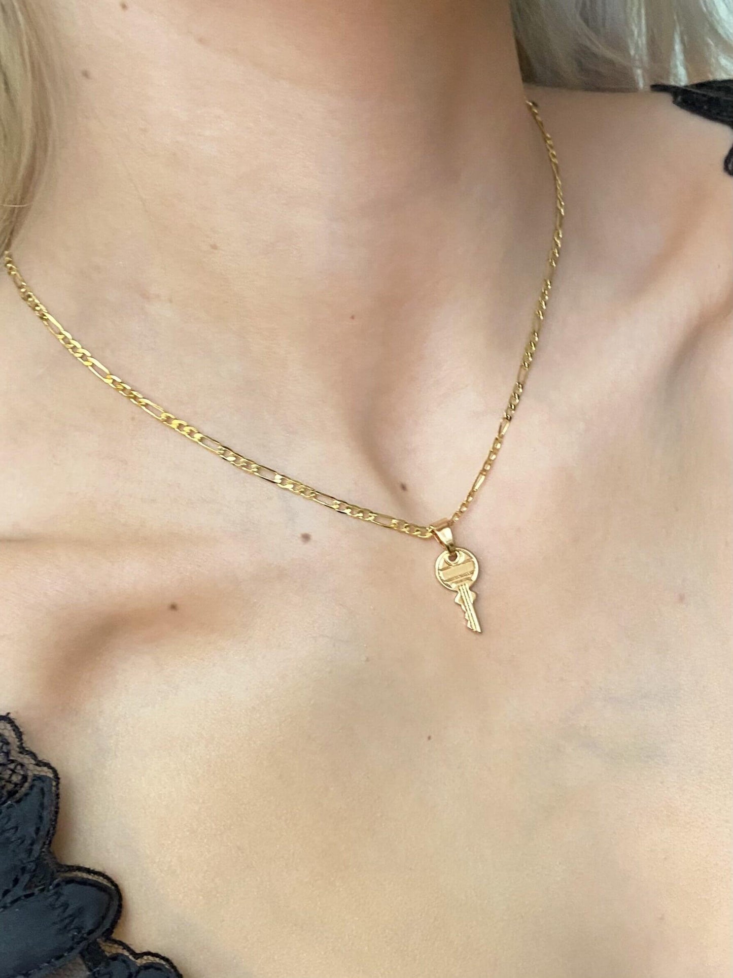 Keys to the Benz Necklace (18k gold) - Luna Alaska Jewelry