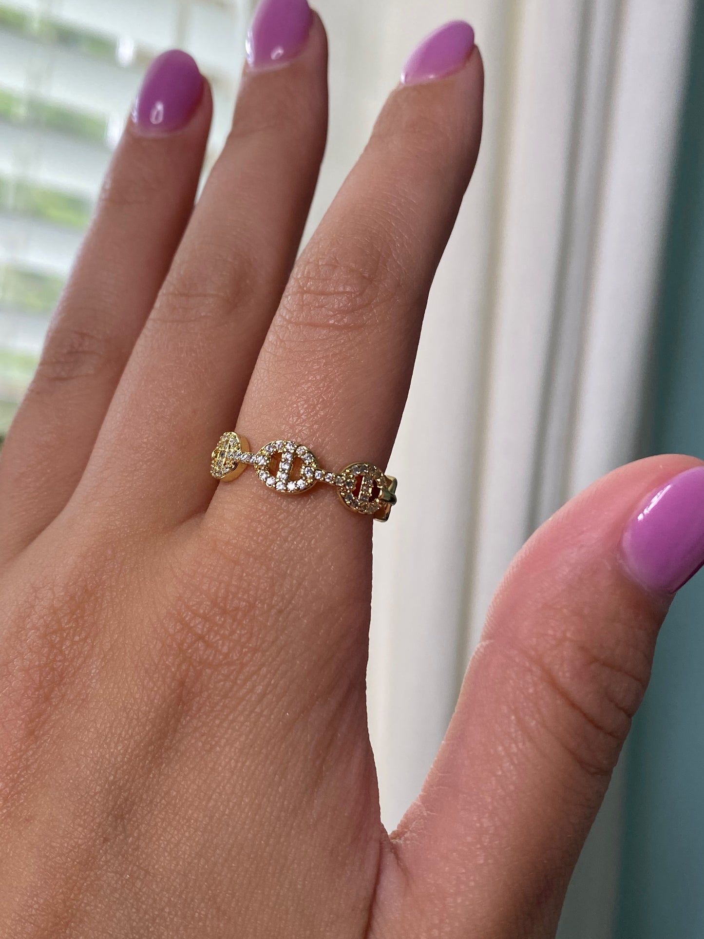 Yvoire Link Ring - Luna Alaska Jewelry