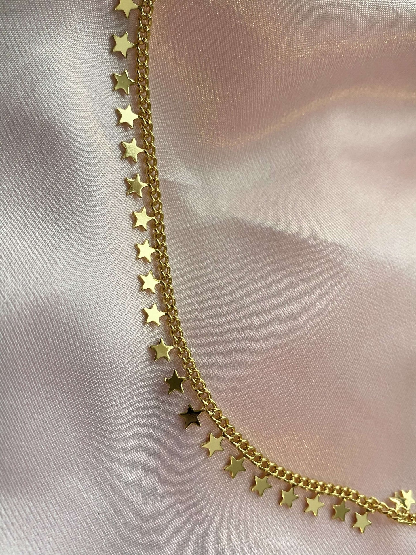 Twinkling Stars Choker (24k gold) - Luna Alaska Jewelry