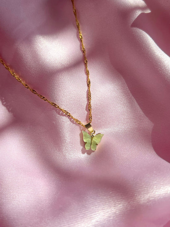 Clover Butterfly Necklace