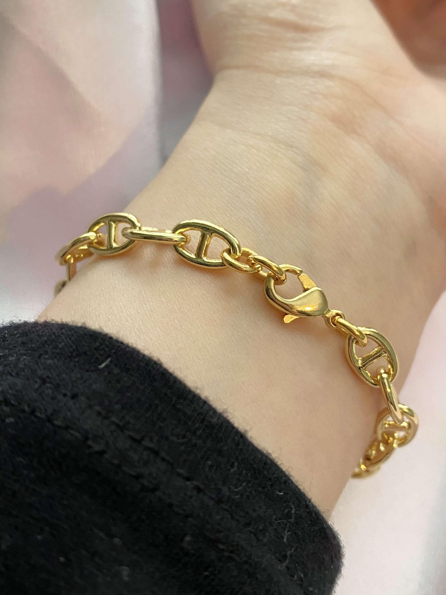 14k Cuffed Bracelet - Luna Alaska Jewelry